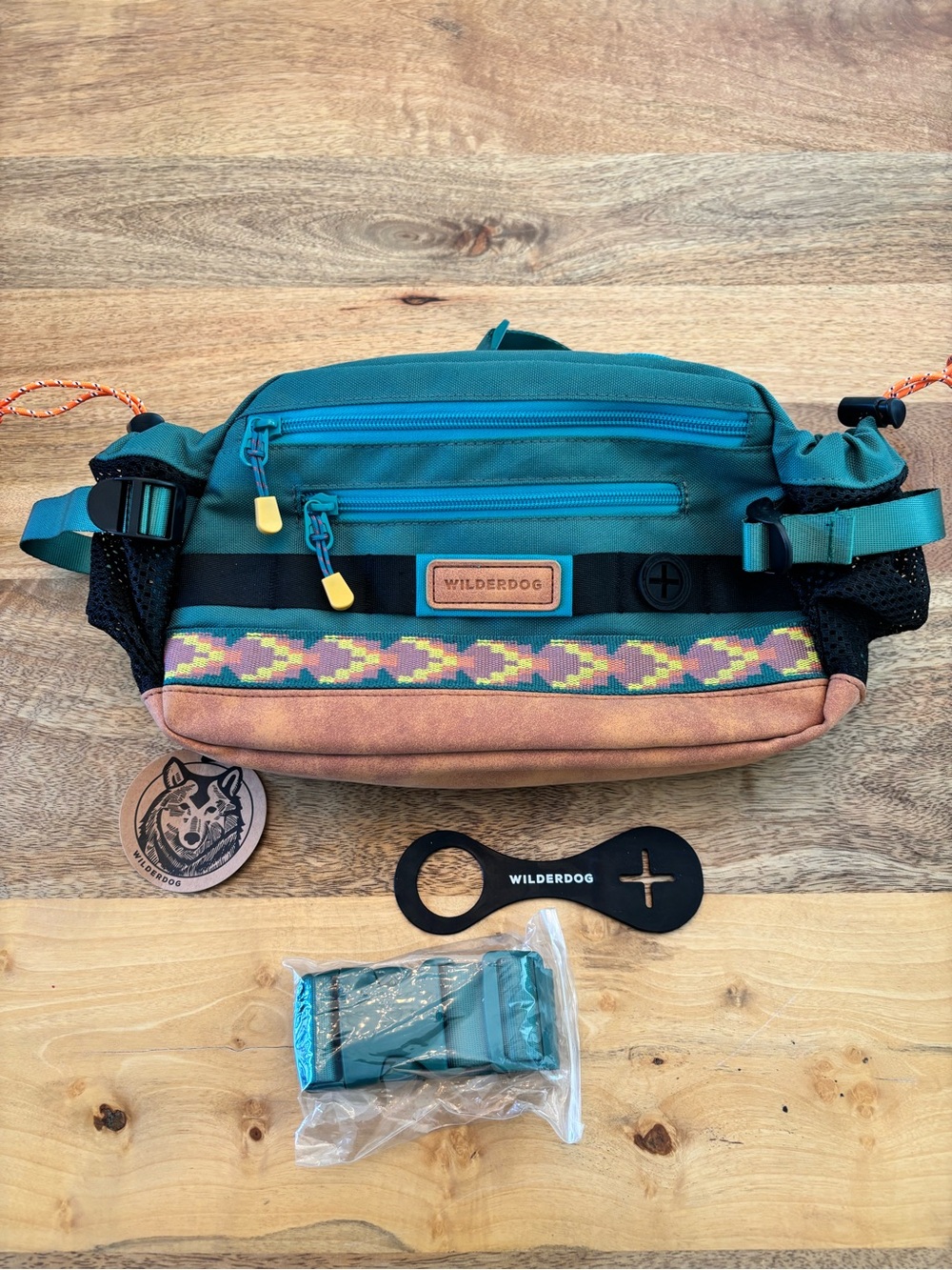 Wilderdog Mega Hip Pack Evergreen Fanny Pack Dog Walkin Hiking Utility Waist Bag